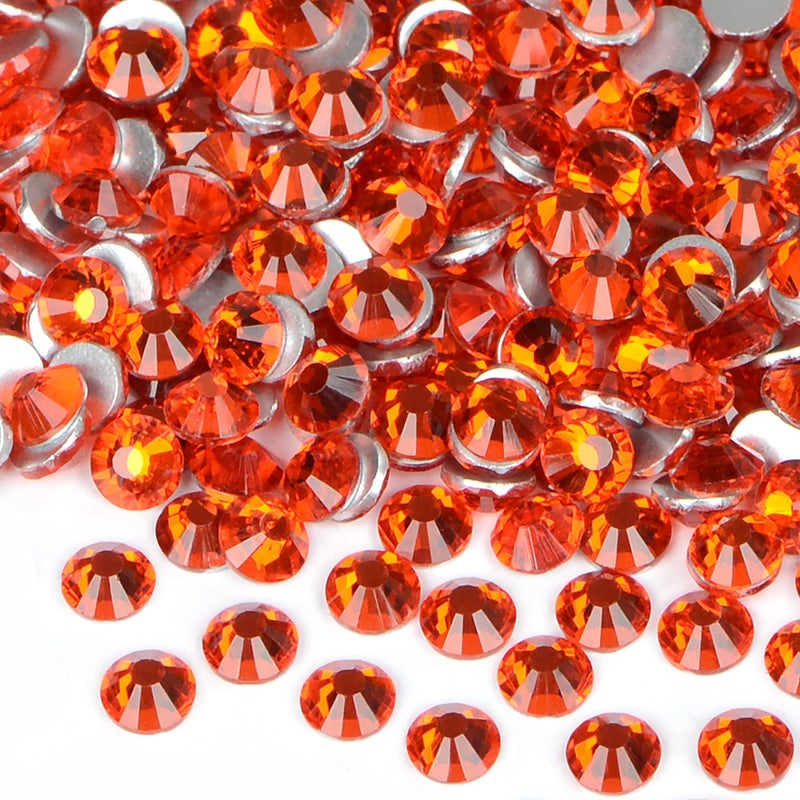 Bymitel 1440PCS Art Nail Rhinestones non Hotfix Glue Fix Round Crystals Glass Flatback for DIY Jewelry Making with one Picking Pen (ss20 1440pcs  Hyacinth) - Image 1